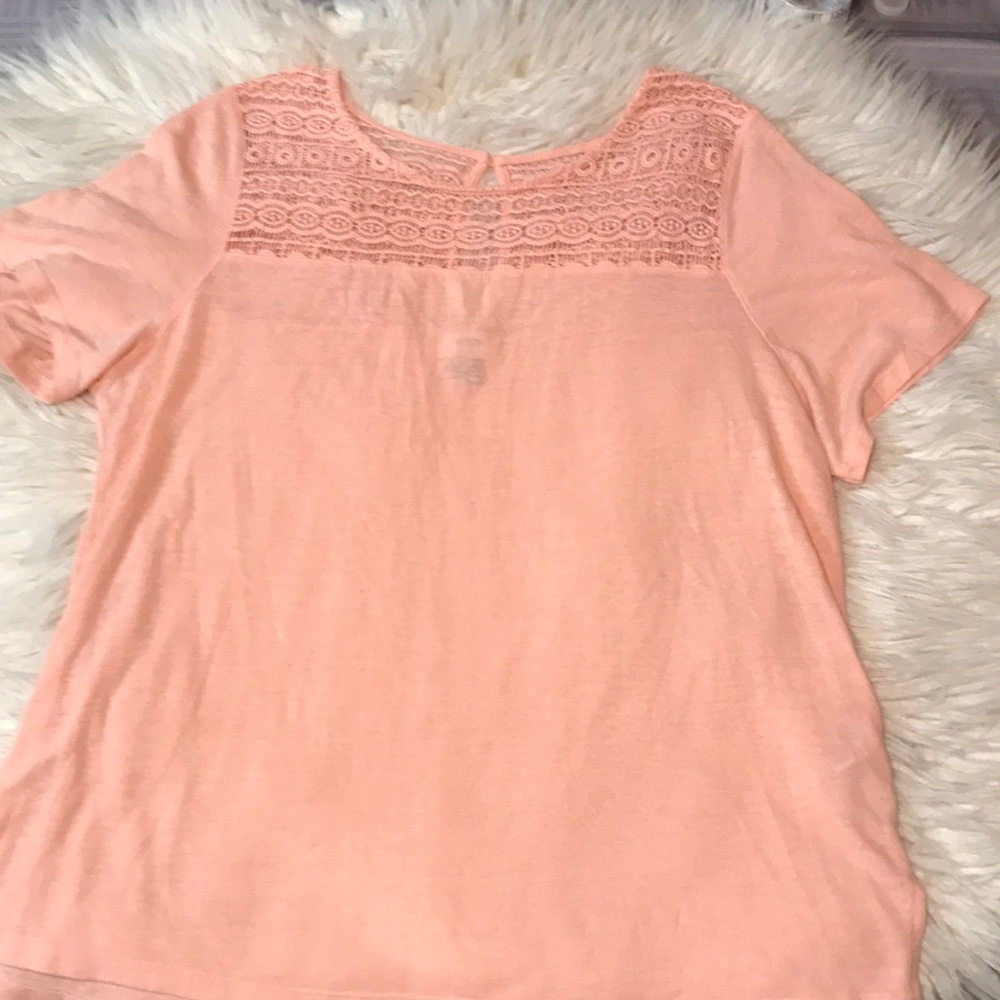 EUC old navy lace detail top